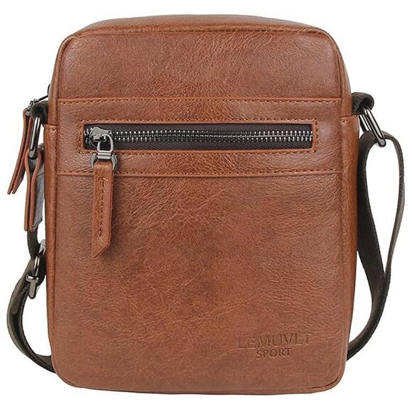 Small/Medium Crossbody bag for men shoulder bag mens , Brown - Picture 1 of 9